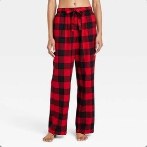 Women's Buffalo Check Flannel Pajama Pants - Auden Red